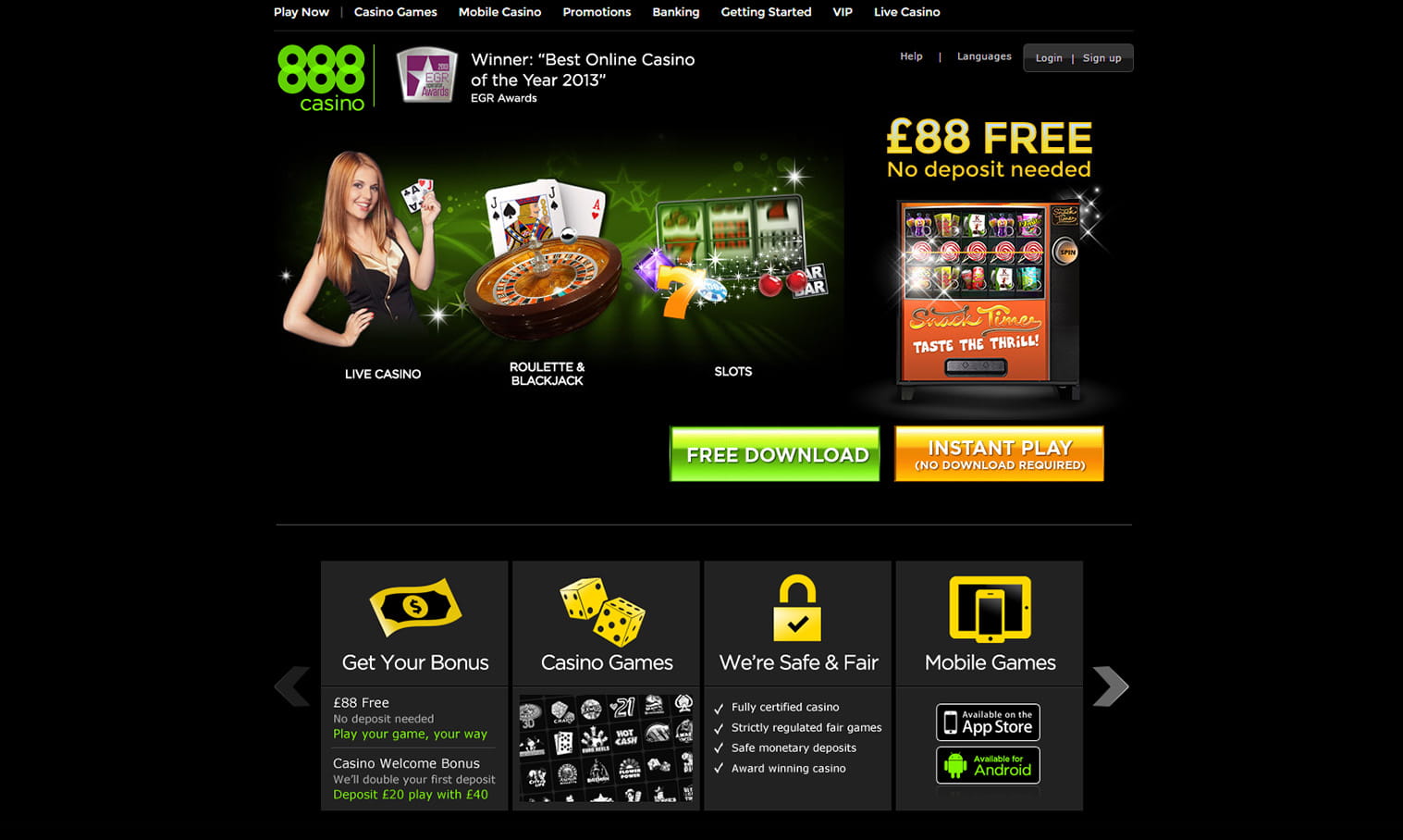 online casino 888 free