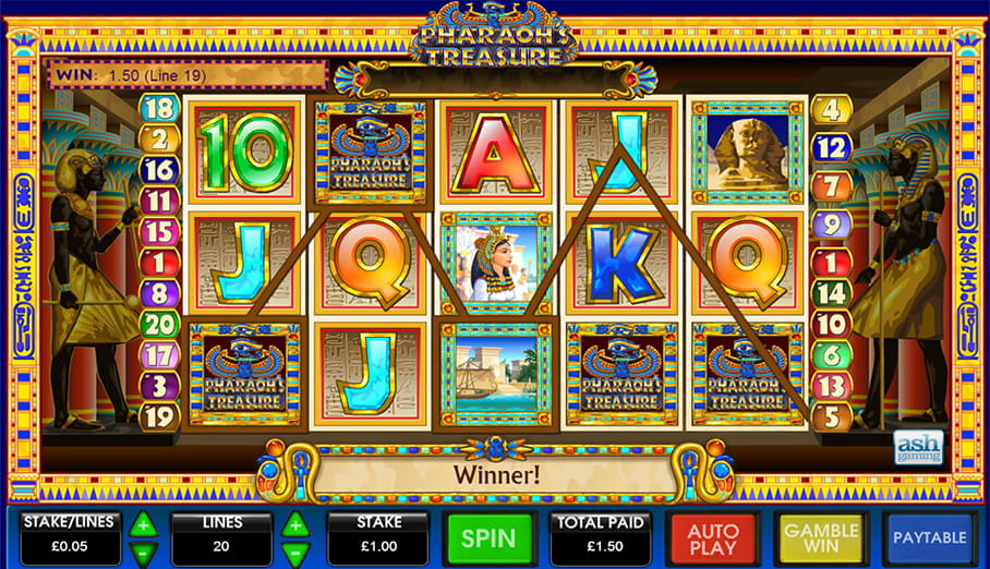 Pharaoh`s Treasure Slot Detailed Review And Rating